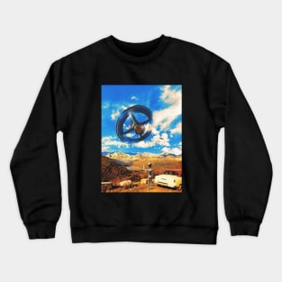 Almost Home - Retro Space Surrealism Crewneck Sweatshirt